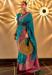 Picture of Well Formed Silk Teal Saree