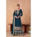 Picture of Georgette Midnight Blue Straight Cut Salwar Kameez