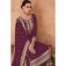 Picture of Georgette Dark Magenta Straight Cut Salwar Kameez