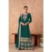 Picture of Georgette Dark Slate Grey Straight Cut Salwar Kameez