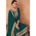 Picture of Georgette Dark Slate Grey Straight Cut Salwar Kameez