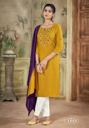 Picture of Exquisite Cotton Golden Rod Kurtis & Tunic