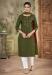 Picture of Amazing Cotton Dark Olive Green Kurtis & Tunic