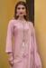 Picture of Georgette Rosy Brown Straight Cut Salwar Kameez