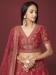 Picture of Grand Silk Indian Red Lehenga Choli