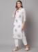 Picture of Ravishing Crepe & Georgette White Kurtis And Tunic