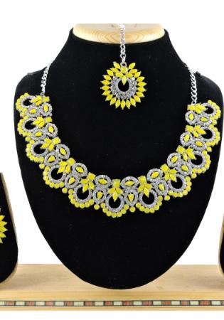 Picture of Classy Yellow Necklace Set