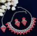 Picture of Good Looking Crimson Necklace Set