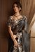 Picture of Ravishing Georgette Black Saree