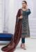 Picture of Georgette Midnight Blue Straight Cut Salwar Kameez