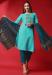 Picture of Rayon Medium Turquoise Readymade Salwar Kameez