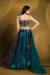 Picture of Crepe & Georgette & Organza Midnight Blue Lehenga Choli