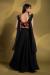 Picture of Crepe & Georgette & Organza Black Lehenga Choli