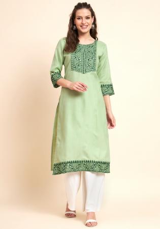 Picture of Wonderful Cotton Tan Kurtis & Tunic