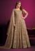 Picture of Sightly Net Dark Olive Green Anarkali Salwar Kameez