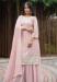 Picture of Georgette Rosy Brown Straight Cut Salwar Kameez