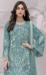 Picture of Georgette Light Slate Grey Straight Cut Salwar Kameez