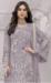 Picture of Georgette Dark Grey Straight Cut Salwar Kameez