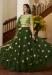 Picture of Superb Silk Dark Olive Green Lehenga Choli