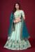 Picture of Lovely Georgette Light Cyan Lehenga Choli