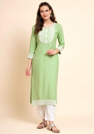 Picture of Sublime Rayon Beige Kurtis & Tunic