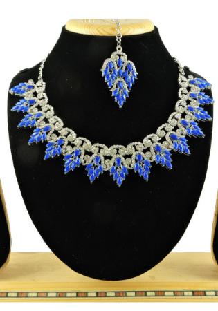 Picture of Taking Royal Blue Necklace Set