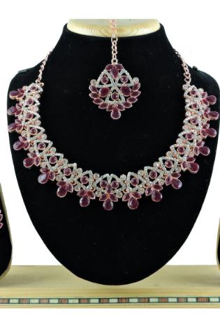 Picture of Magnificent Maroon Necklace Set