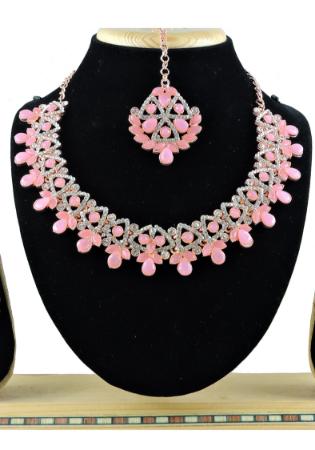 Picture of Resplendent Rosy Brown Necklace Set