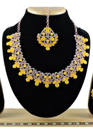 Picture of Beautiful Yellow Necklace Set