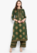 Picture of Alluring Rayon Dark Olive Green Kurtis & Tunic