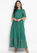 Picture of Amazing Rayon Sea Green Readymade Gown