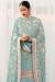 Picture of Georgette Sky Blue Straight Cut Salwar Kameez