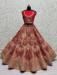 Picture of Exquisite Net Crimson Lehenga Choli