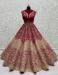 Picture of Statuesque Net Rosy Brown Lehenga Choli