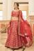 Picture of Lovely Silk Indian Red Lehenga Choli