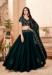 Picture of Beauteous Georgette Dark Green Lehenga Choli