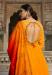 Picture of Stunning Georgette Dark Orange Party Wear Gown