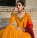 Picture of Stunning Georgette Dark Orange Party Wear Gown