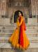 Picture of Stunning Georgette Dark Orange Party Wear Gown