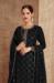 Picture of Lovely Georgette Black Straight Cut Salwar Kameez