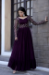 Picture of Chiffon & Georgette Midnight Blue Readymade Gown