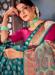 Picture of Comely Silk Teal Saree