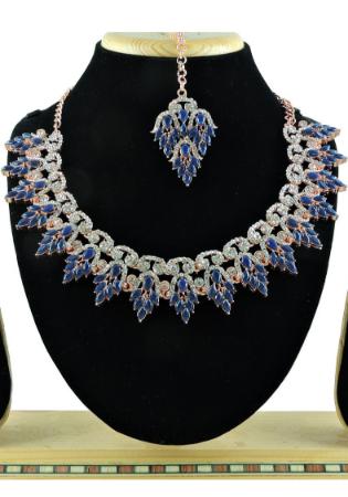 Picture of Pretty Navy Blue Necklace Set