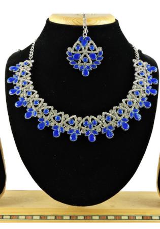 Picture of Appealing Midnight Blue Necklace Set