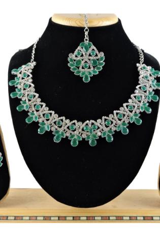 Picture of Stunning Sea Green Necklace Set