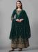 Picture of Georgette Dark Slate Grey Straight Cut Salwar Kameez