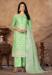 Picture of Well Formed Silk Light Green Straight Cut Salwar Kameez