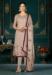 Picture of Charming Chiffon Plum Straight Cut Salwar Kameez