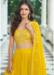 Picture of Excellent Georgette Yellow Lehenga Choli