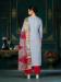 Picture of Cotton Light Steel Blue Straight Cut Salwar Kameez